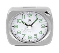 LOWELL SVEGLIA QUARZO ANALOGICA CON LUCE SNOOZE E SUONERIA IN 6 VERSIONI JA7086 (Silver Rettangolare)