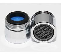 LOWENERGIE Aeratore per rubinetto, 18 mm, maschio, 6 litri al minuto, a risparmio energetico, cromato, confezione da 4