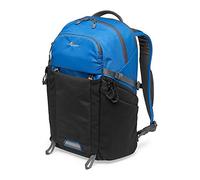 Lowepro LP37253-PWW Photo Active Zaino Outdoor con Divisori QuickShelf, Laptop 15”/iPad, Vano Idrataz. 3L, per Fotocamere Mirrorless, Sony, Canon, Nikon, Gimbal, Droni, DJI, Osmo, Mavic, Blu/Nero