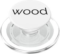 Lower Case Wood PopSockets PopGrip per MagSafe