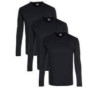 Lower East Basic Langarm-Shirts für Herren mit V-Ausschnitt 3er I 5er I 10er Pack aus 100% Baumwolle I Herren Longsleeve in vielen Farben