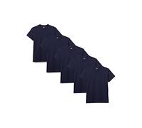 Lower East LE105 Maglietta con Scollo Rotondo, Blu (Scuro), XXL (Pacco da 5) Uomo