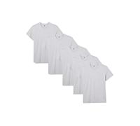 Lower East LE105, Maglietta con Scollo Rotondo Uomo, Grigio (Chiaro Mélange), 3XL