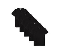 Lower East LE105, Maglietta con Scollo Rotondo Uomo, Nero, XL