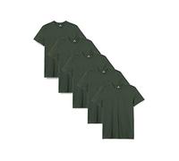 Lower East LE105, Maglietta con Scollo Rotondo Uomo, Verde (Scuro), M