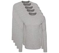 Lower East LE133, Maglietta a Maniche Lunghe Uomo, Grigio, S