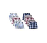 Lower East LE150 Boxer Americani, Multicolore (A Quadri), 4XL (Pacco da 10) Uomo