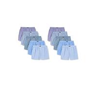 Lower East LE150 Boxer Americani, Multicolore (Business), M (Pacco da 10) Uomo