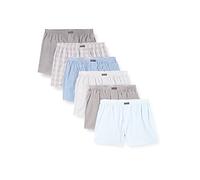 Lower East LE150 Boxer Americani, Multicolore (Mix di Motivi), M (Pacco da 6) Uomo