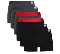 Lower East Le159, Boxer rétro Uomo, Nero, Antracite, Blu Scuro, L