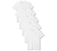 Lower East LE156 Maglietta, Bianco (Confezione da 5 Pezzi), 2XL (Pacco da 5) Uomo