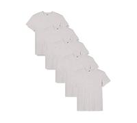 Lower East Maglietta con scollo a V, Uomo, Grigio (confezione da 5), 2XL