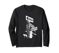 Lower East Side Vibes: celebra il fascino spigoloso di Manhattan Maglia a Manica