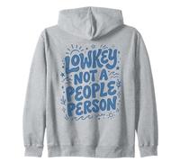 Lowkey Non Un Popolo Persona Carino Blu Scarabocchi Felpa con Cappuccio