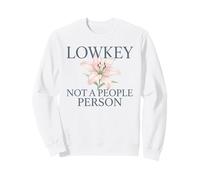 Lowkey Non Un Popolo Persona Giglio Floreale Tipografia Felpa