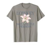 Lowkey Non Un Popolo Persona Giglio Floreale Tipografia Maglietta