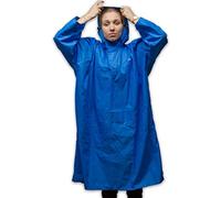 LOWLAND OUTDOOR rainponcho, Wander Traspirante regenkleidung parapioggia wanderponcho Cappuccio Lowland Esterno regenponcho Escursionismo Zaino Poncho Unisex-Adulto, Blu, XL
