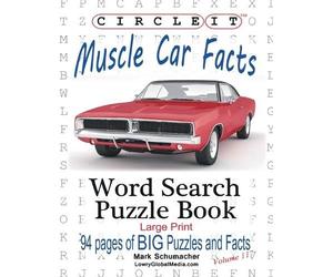 Lowry Global Media Circle It, Muscle Car Facts, Large Print, Word (Tascabile)