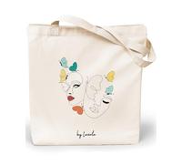 Loxato Borsa di Tela Donna - Tote Bag Shopper Cotone - Borse Aesthetic