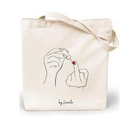 Loxato Borsa di Tela Donna - Tote Bag Shopper Cotone - Borse Aesthetic