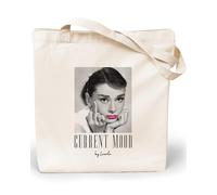 Loxato Tote Bag Aesthetic - Borsa Shopper Cotone 220g/m2 35x42cm - Borsa Tela Donna - Borse Shopper Tela - Extra Largo 8cm