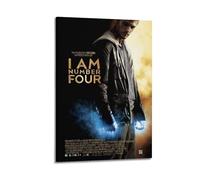 LOXBFMPKI Poster decorativo da parete su tela con scritta "I Am Number Four", decorazione moderna per camera da letto, 60 x 90 cm