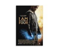 LOXBFMPKI Poster decorativo da parete su tela con scritta "I Am Number Four", decorazione moderna per la camera da letto, 20 x 30 cm
