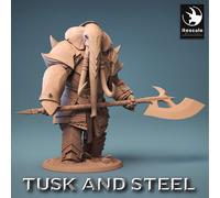 Loxodon Elefante Guerriero E1 - Tusk and Steel - Lord Of The Print - 28mm