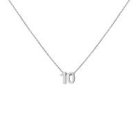 LOXUAKAM Collana con ciondolo a forma di numero, placcata in oro 18 carati, con ciondolo per mese di nascita, gioiello personalizzato, regalo di compleanno, 17.5 inches (chain) / 0.15*0.3 inches