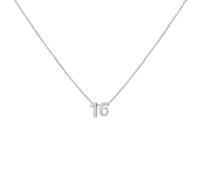 LOXUAKAM Collana girocollo da donna placcata in oro 18 carati, con ciondolo delicato mese di nascita, gioiello personalizzato, regalo di compleanno per lei, Acciaio inossidabile, Zirconia cubica