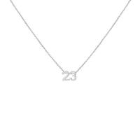 LOXUAKAM Collana girocollo da donna placcata in oro 18 carati, con ciondolo delicato mese di nascita, gioiello personalizzato, regalo di compleanno per lei, Acciaio inossidabile, Zirconia cubica