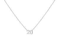 LOXUAKAM Collana girocollo da donna placcata in oro 18 carati, con ciondolo delicato mese di nascita, gioiello personalizzato, regalo di compleanno per lei, Acciaio inossidabile, Zirconia cubica