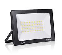 loyal 30W Faretto LED da Esterno 3000LM Super Luminosa Bianco Freddo 6000K Fari LED Lampada, Impermeabile IP65 Proiettore Faro, Luce di Sicurezza per Giardino Corridoio Piazza Parcheggio Patio