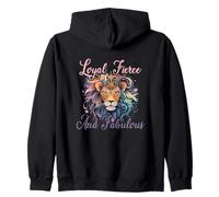 Loyal Fierce And Fabulous Felpa con Cappuccio