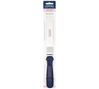LOYAL Spatula Angled: Spatola Angolata e Appuntita in Acciaio Inox, per Decorazione Precisa di Torte e Dolci, Spatola per Dettagli con Manico Antiscivolo - 20 cm