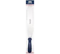 LOYAL Spatula Angled: Spatola Angolata e Appuntita in Acciaio Inox, per Decorazione Precisa di Torte e Dolci, Spatola per Dettagli con Manico Antiscivolo - 30 cm