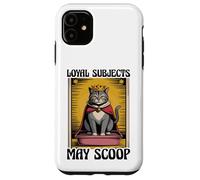 Loyal Subjects May Scoop - Lettiera divertente per gli amanti dei gatti Custodia per iPhone 11