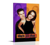 LOYANUKE Poster con scritta in lingua inglese "She 's All That", decorazione per la stanza, per interni, estetica, tela, pittura a olio, film, album musicale, poster