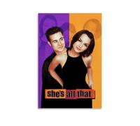 LOYANUKE Poster con scritta in lingua inglese "She 's All That", decorazione per la stanza, per interni, estetica, tela, pittura a olio, film, album musicale, poster