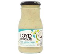 Loyd Grossman Salsa al curry tailandese verde, 350 g, confezione da 3
