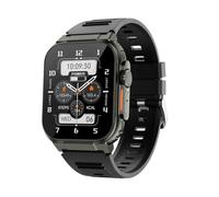 LOYEWAIER Heart rate smartwatch uomo 1.96" Activity Tracker Smart Watch impermeabile Outdoor 100+ Sport Mode Fitness Tracker Watches Man Silicone Bluetooth Call for iOS Android (Black)