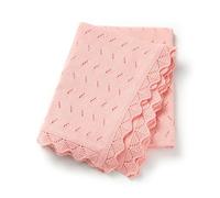 Loyfoky Coperta per Neonato a Nido d'Ape 100% Cotone Traspirante per Lettino e Passeggino, Coperta Rosa per Neonati Ragazzo Ragazza, Avvolgibile, per Cameretta, 100x80cm