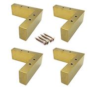LOYKZCT Gambe for Mobili, Piedini for Divano in Acciaio Inossidabile Gambe di Supporto for Mobili in Oro, for Piedini for Mobili, Sedie, Tavoli, Letto, Cuscinetto di Carico Stabile, 4 Pezzi
