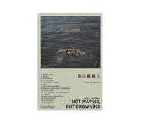 Loyle Carner Not Waving, But DrowningPoster impermeabile da parete, stampa domestica, a prova di umidità, facile da installare e resistente allo sbiadimento, senza cornice, 40 x 60 cm