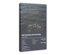 Loyle Carner - Poster su tela con album "Not Waving, But Drowning", decorazione artistica da parete per soggiorno, camera da letto, 30 x 45 cm