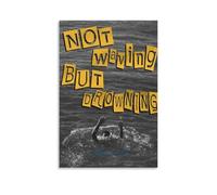 Loyle Carner - Poster su tela con scritta in inglese "Not Waving But Drowning", decorazione classica, impermeabile, impermeabile, universale, idea regalo, 20 x 30 cm, senza cornice
