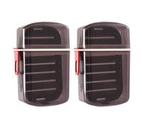 loyliawa 1/2 portasapone drenante con funzione di drenaggio, portasapone, vassoio di drenaggio per sapone, portasapone da viaggio, a tenuta stagna, portatile, portasapone con coperchio, nero, 1 pezzo