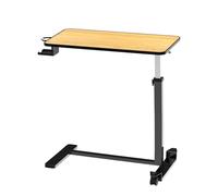 Loyoda Tavolo regolabile per letto, tavolo mobile per ospedale per mangiare, lavorare, leggere - 38,9 x 77 cm, capacità 13,6 kg