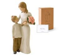 Loyzcy Statuette per madre e figlio, regalo di compleanno della mamma da figlio, regalo di ringraziamento per donne, figure scolpite a mano, festa della mamma, Natale, regalo per nuove mamme
