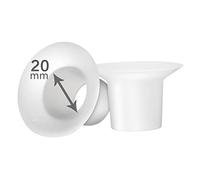 LOZAEVE Inserti flangiati da 20 mm compatibili con Spectra Freemie Elvie Willow 28 mm scudi tiralatte o Medela 27 mm imbutticoppe; ridurre 2827 mm tunnel capezzolo fino a 20 mm; 2 pezzi per